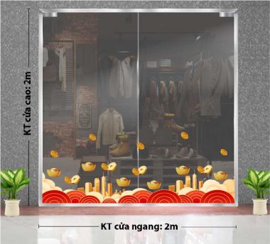 TRANG TRÍ TẾT CHO TOÀ NHÀ CHUNG CƯ SẮC ĐỎ TÀI LỘC