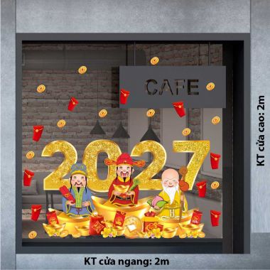 TRANG TRÍ TẾT TRÊN KÍNH PHÚC LỘC THỌ CHÀO XUÂN 2027