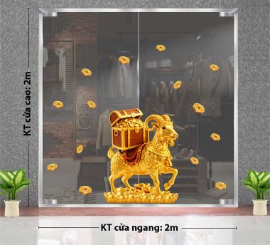 TRANG TRÍ TẾT TRÊN KÍNH ĐINH MÙI VÀ GƯƠNG VÀNG