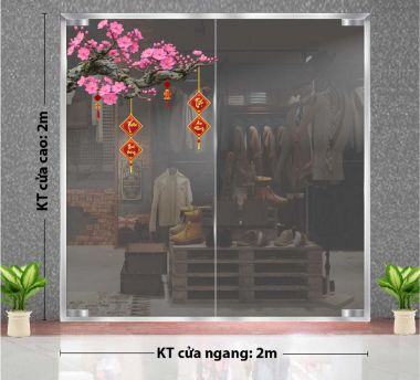 TRANG TRÍ TẾT CHO NGÂN HÀNG CÀNH ĐÀO HỒNG THỊNH VƯỢNG