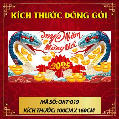 DECAL TRANG TRÍ TẾT ĐÔI RẮN CHÚC MỪNG NĂM MỚI NHÃ VÀNG
