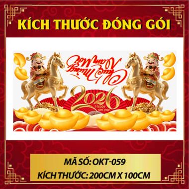 DECAL TRANG TRÍ TẾT HAI ÔNG THẦN TÀI TRÊN NGỰA VÀNG CHÚC MỪNG NĂM MỚI