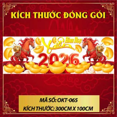 DECAL TRANG TRÍ TẾT NGÂN HÀNG XUÂN BÍNH NGỌ TRÊN THẢM VÀNG