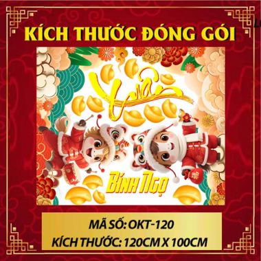 DECAL DÁN KÍNH TRANG TRÍ TẾT XUÂN BÍNH NGỌ 