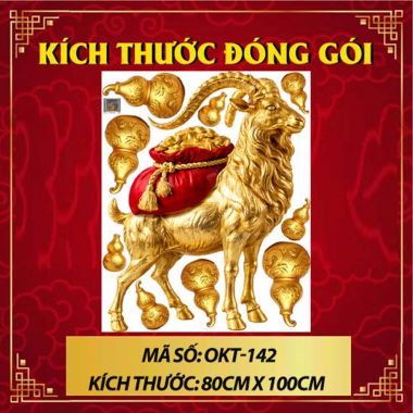 TRANG TRÍ TẾT 2027 DÊ VÀ TÚI VÀNG