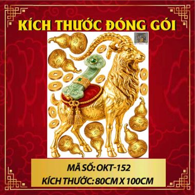 DÁN KÍNH TRANG TRÍ TẾT DÊ VÀNG VÀ NGỌC PHUỶ THUÝ XANH