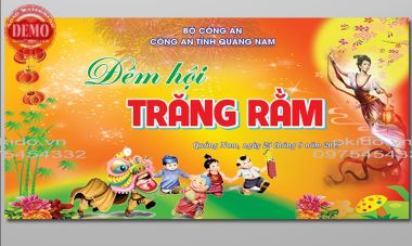 BACKGROUND TRANG TRÍ TRUNG THU CHO CÁC CƠ QUAN