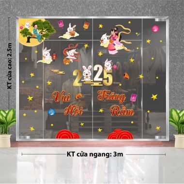 TRANG TRÍ TRUNG THU CHO KHU PHỐ CHỊ HẰNG VÀ THỎ TRẮNG VUI HỘI TRĂNG RẰM