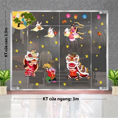 TRANG TRÍ TRUNG THI KHU PHỐ ÔNG LÂN ÔNG ĐỊA ĐÓN TRĂNG