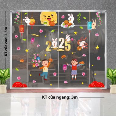 TRANG TRÍ TRUNG THU TẠI NHÀ HAI BÉ XÁCH LỒNG ĐÈN 2025