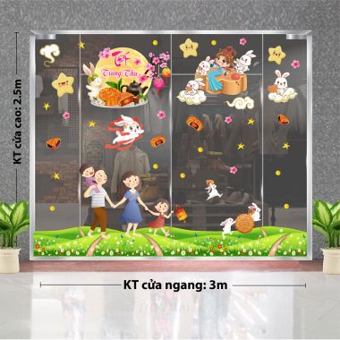 TRANG TRÍ TRUNG THU NHÀ HÀNG GIA ĐÌNH ĐOÀN VIÊN