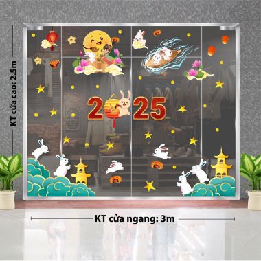 TRANG TRÍ TRUNG THU CHO CHUNG CƯ CHỊ HẰNG VÀ CUNG TRĂNG 2025