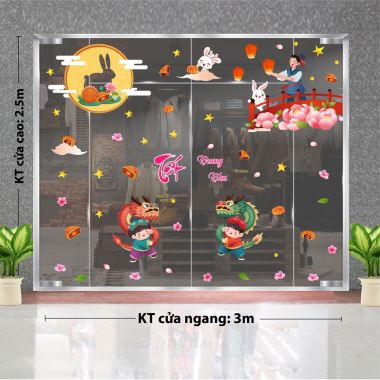 TRANG TRÍ TẾT TRUNG THU CHO NHÀ HÀNG CHÚ CUỘI THẢ ĐÈN DƯỚI TRĂNG