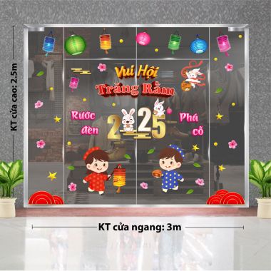 TRANG TRÍ TRUNG THU CHO TRUNG TÂM ANH NGỮ VUI HỘI TRĂNG RẰM RƯỚC ĐÈN PHÁ CỔ