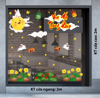 TRANG TRÍ TRUNG THU CHO QUÁN CAFE VUI HỘI TRĂNG RẰM TRONG KHU VƯỜN NHỎ