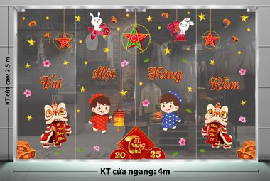 TRANG TRÍ TẾT TRUNG THU CHO NHÀ HÀNG BÉ VÀ LÂN VUI HỘI TRĂNG RẰM