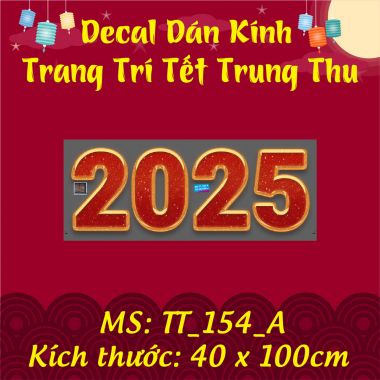 DECAL TRANG TRÍ TRUNG THU CHO NHÀ HÀNG GIA ĐÌNH NHỎ ĐÓN TRĂNG