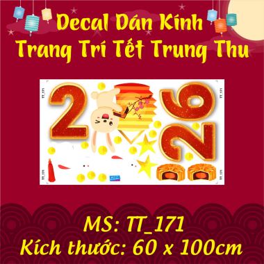 DECAL TRANG TRÍ TRUNG THU CHO TRUNG TÂM ANH NGỮ 2026