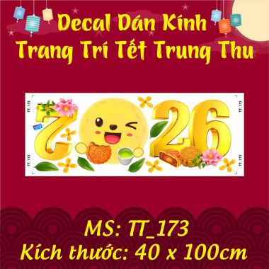 DECAL TRANG TRÍ TRUNG THU CHO KHU PHỐ TRĂNG VÀNG 2026