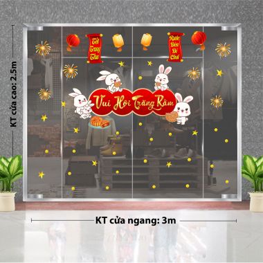 TRANG TRÍ TRUNG THU CHO TRUNG TÂM ANH NGỮ VUI HỘI TRĂNG RẰM RƯỚC ĐÈN PHÁ CỔ