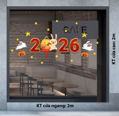 DECAL TRANG TRÍ TRUNG THU CHO TRUNG TÂM ANH NGỮ 2026