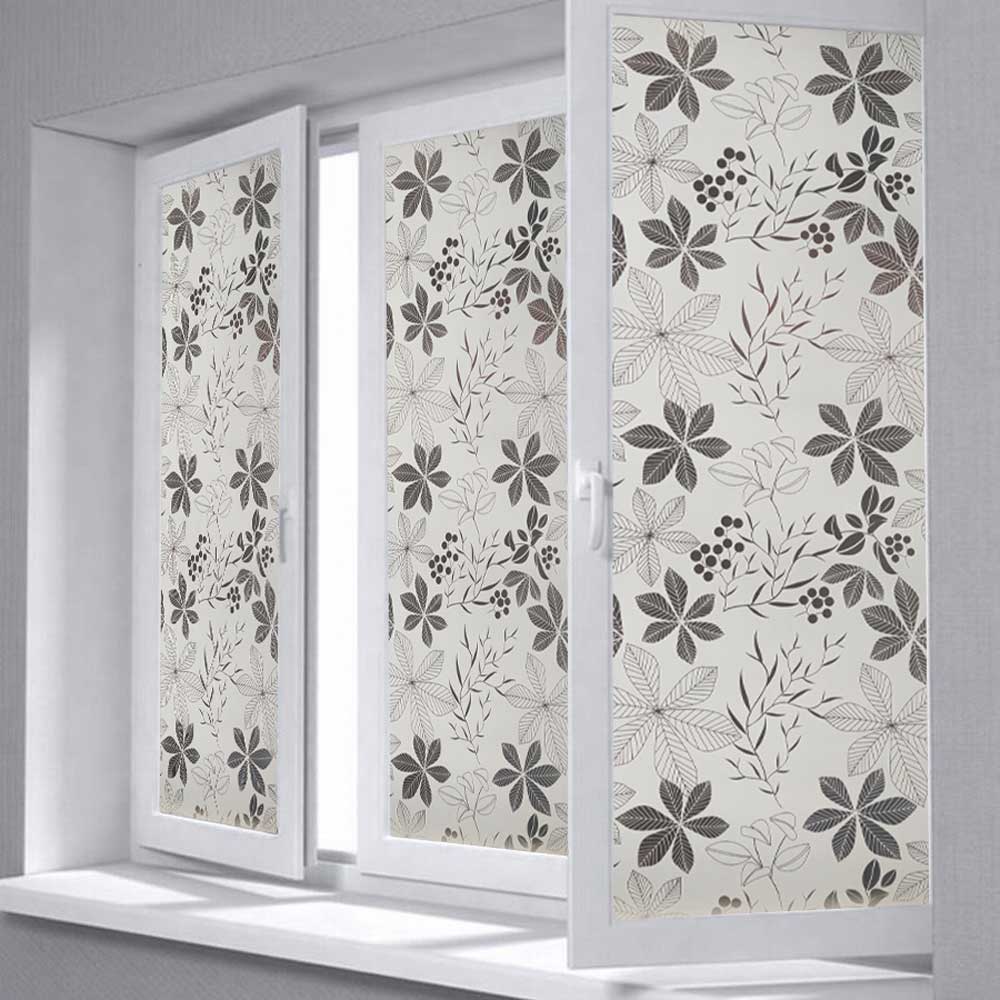 DECAL K&Iacute;NH MỜ L&Aacute; PHONG TRẮNG