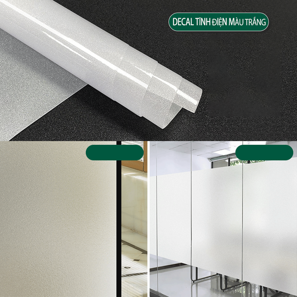 Decal tĩnh điện (Decal hít tĩnh điện) trong trang trí nội thất
