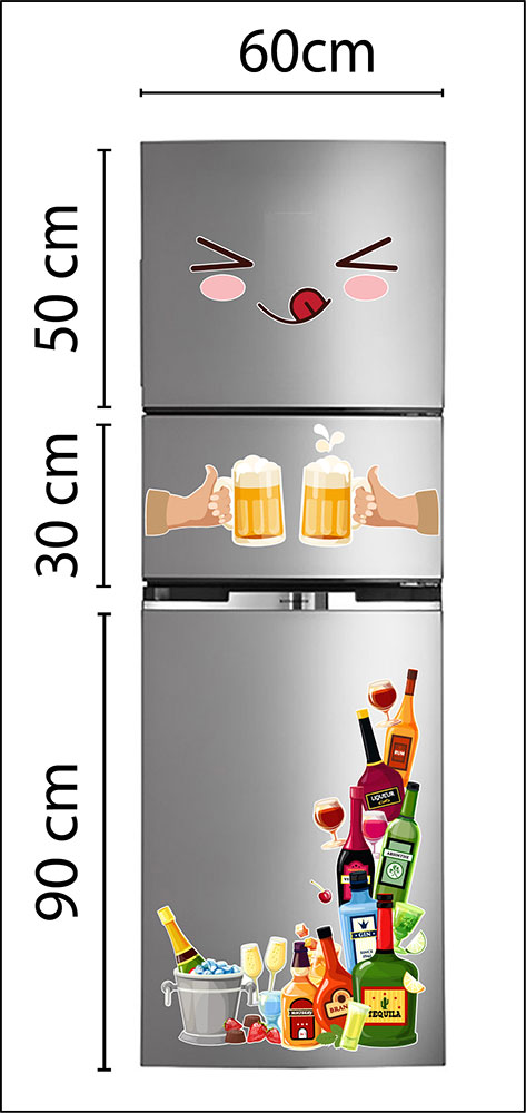 decal trang trí tủ lạnh