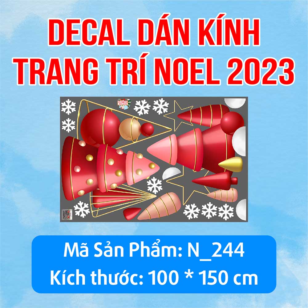 DECAL TRANG TRÍ NOEL 2023 QUẬN HẢI CHÂU