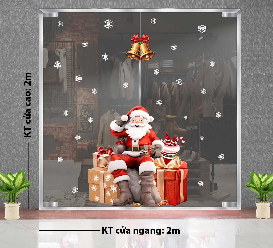 DECAL NOEL &Ocirc;NG GI&Agrave; NOEL