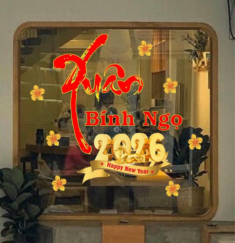 Decal Trang Trí Tết: Mang Sắc Xuân Vào Từng Góc Nhà