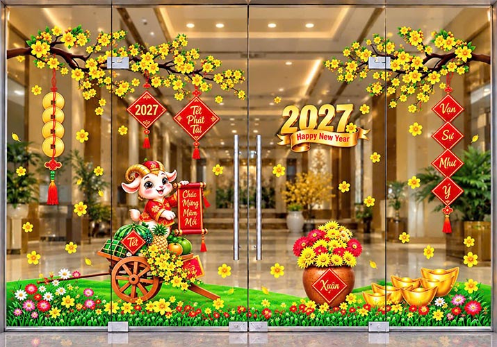DECAL TẾT HAPPY NEW YEAR 2027