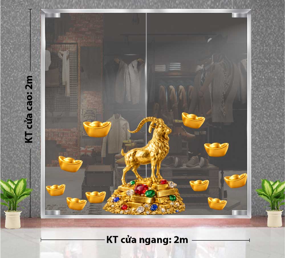 DECAL TẾT 2027 LINH VẬT ĐINH M&Ugrave;I