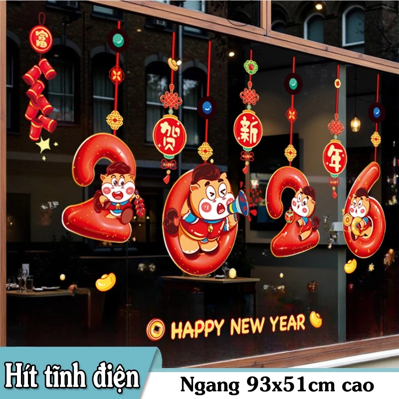 Decal Tết Tĩnh Điện 2026