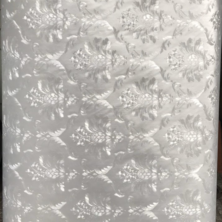 Decal dán tường hoa văn cổ điển bạc