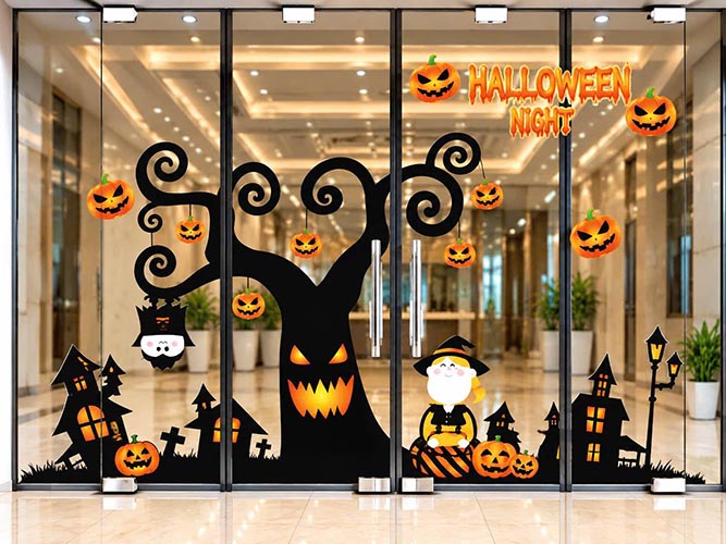 DECAL HALLOWEEN KHU RỪNG MA QU&Aacute;I
