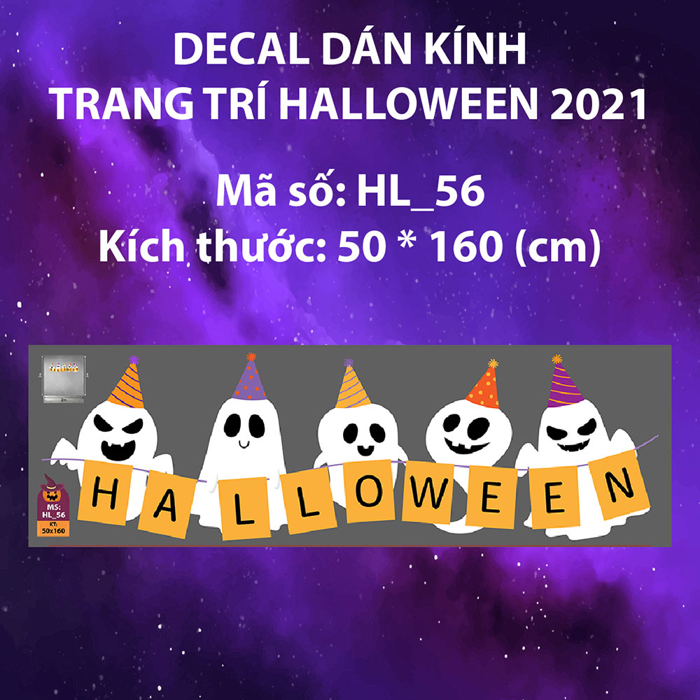 Decal trang trí halloween giá rẻ Ninh Bình