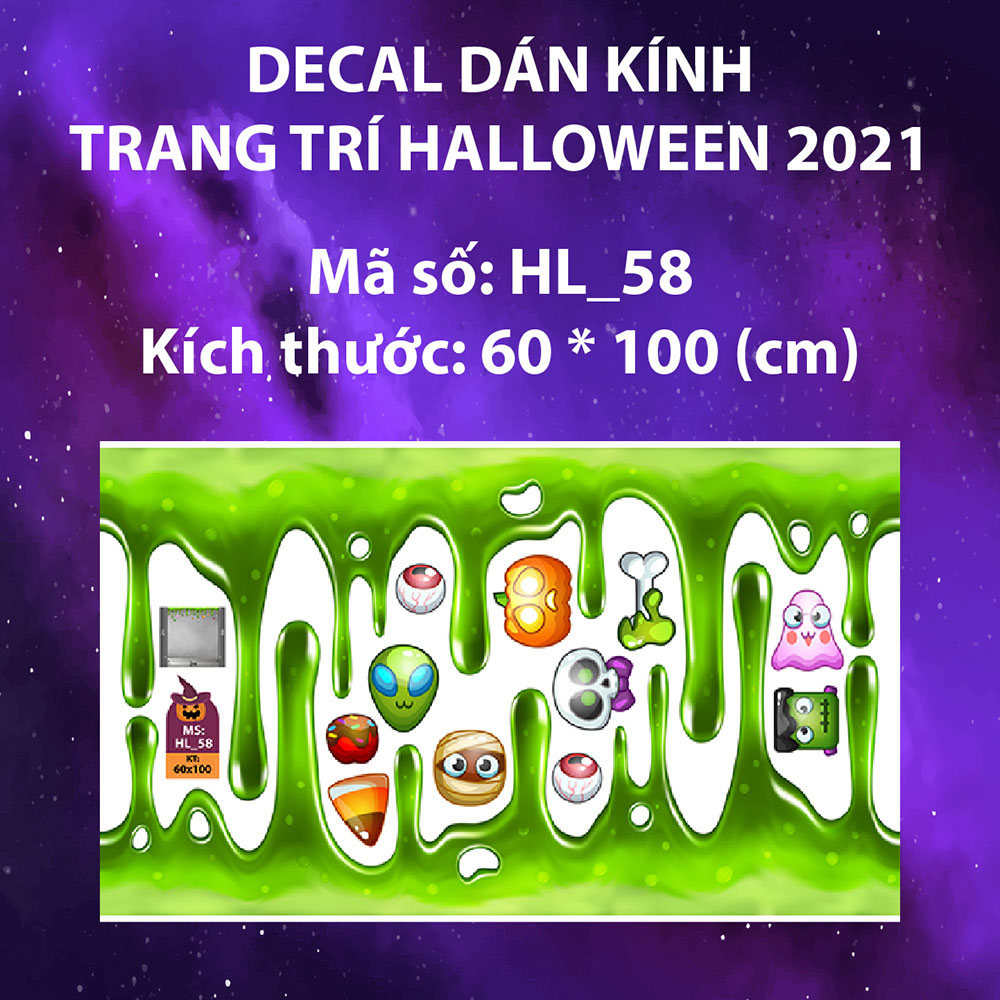 Decal trang trí halloween giá rẻ Ninh Bình
