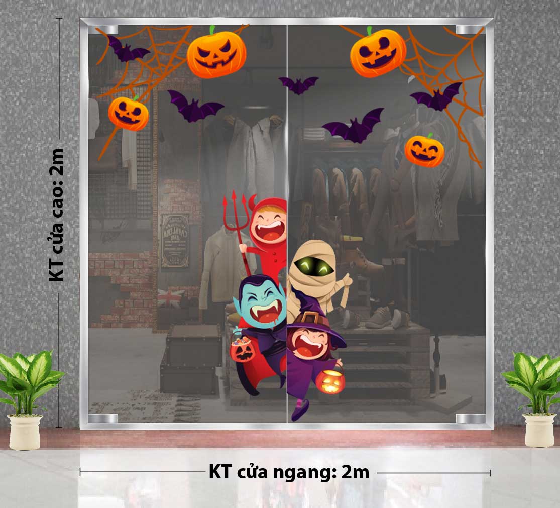 Decal trang trí Halloween – Biến hóa không gian lễ hội độc đáo