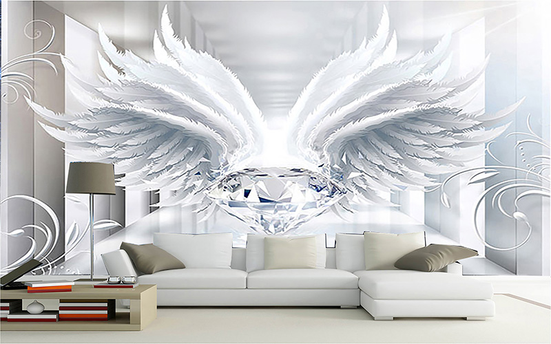 Tranh trang trí quán đôi cánh thiên sứ