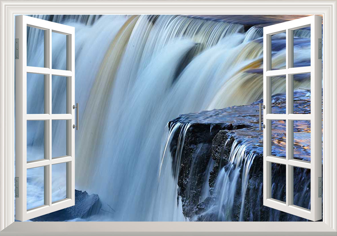 Tranh cửa sổ 3D Thác nước Niagara, New York