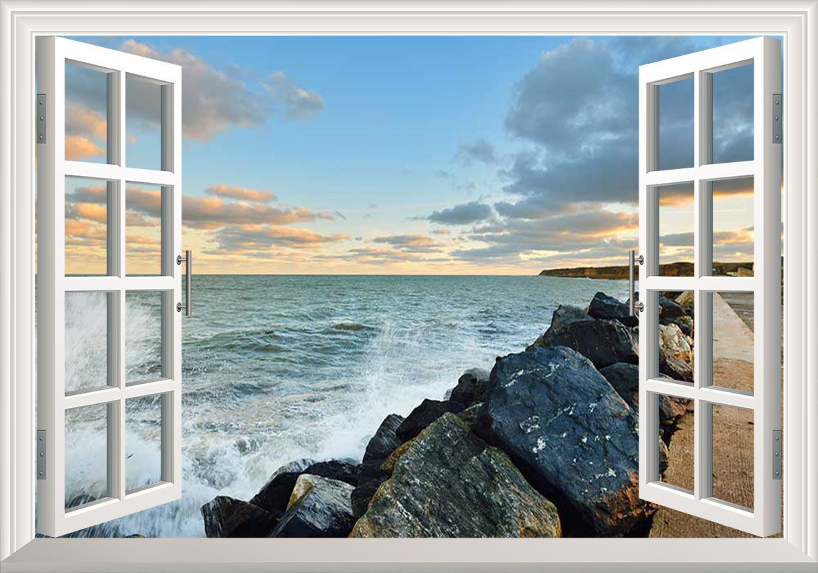 Tranh cửa sổ cảnh biển