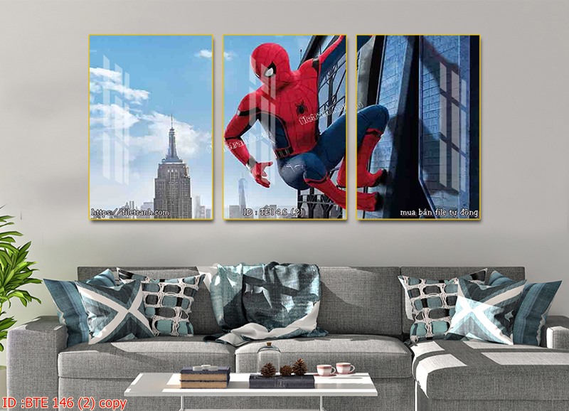 tranh dán tường Spiderman
