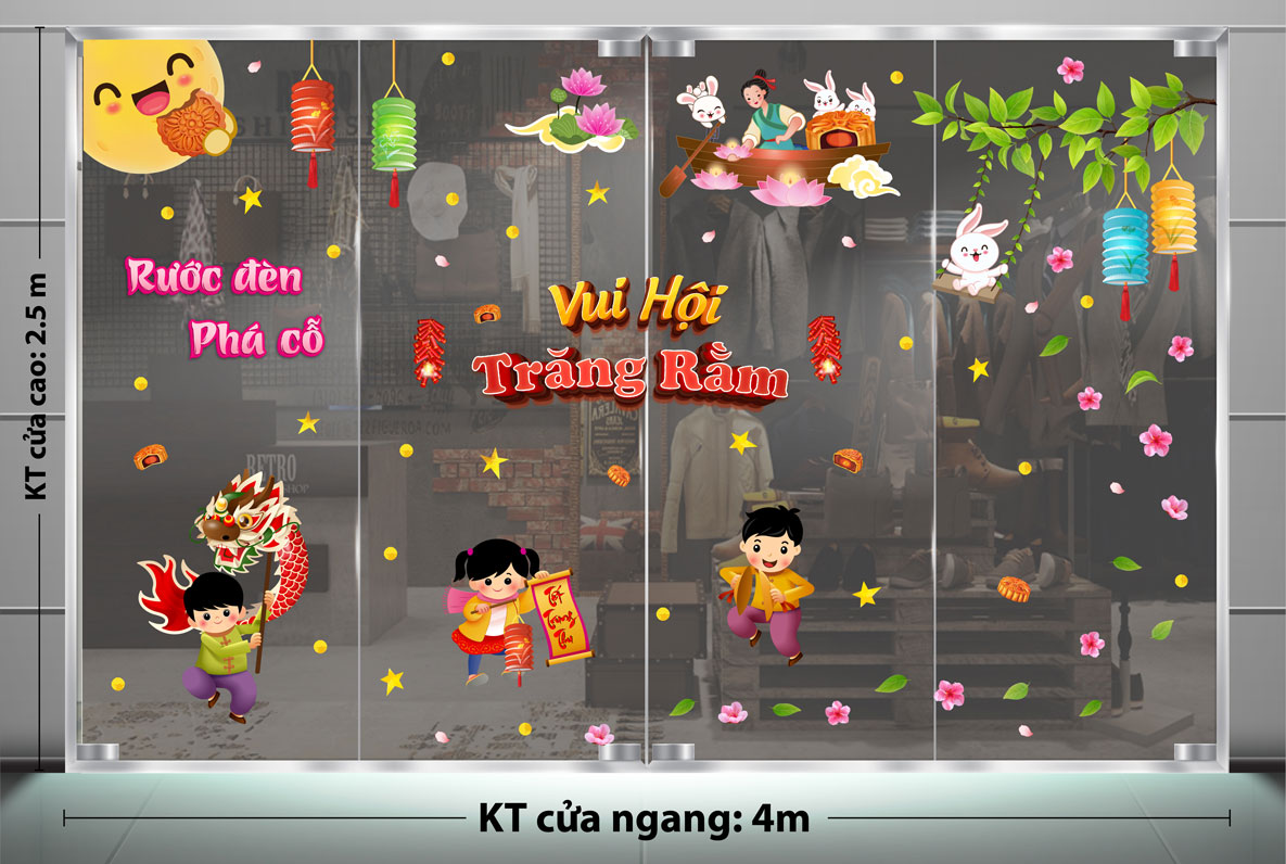 TRANG TRÍ TRUNG THU BÉ ĐÓN TRUNG THU CÙNG BÈ BẠN