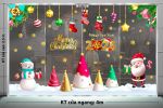 TRANG TRÍ GIÁNG SINH 2025 NGƯỜI TUYẾT VÀ ÔNG NOEL VÀ CỤM THÔNG SẮC MÀU