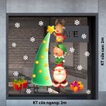DECAL TRANG TRÍ GIÁNG SINH NOEL VÀ NHỮNG NGƯỜI BẠN TRANG TRÍ CÂY THÔNG