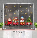 DECAL TRANG TRÍ GIÁNG SINH ÔNG GIÀ NOEL LÀ NHỮNG NGƯỜI BẠN TRÊN ĐOÀN TÀU