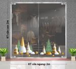DECAL TRANG TRÍ GIÁNG SINH TIỂU CẢNH THÔNG NHỎ