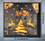 DECAL TRANG TRÍ GIÁNG SINH ĐÔI TUẦN LỘC VÀ PHỤ KIỆN TRANG TRÍ VÀNG