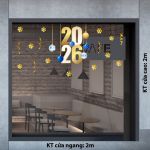 DECAL QUẢ CHÂU TRANG TRÍ NOEL XANH 2026